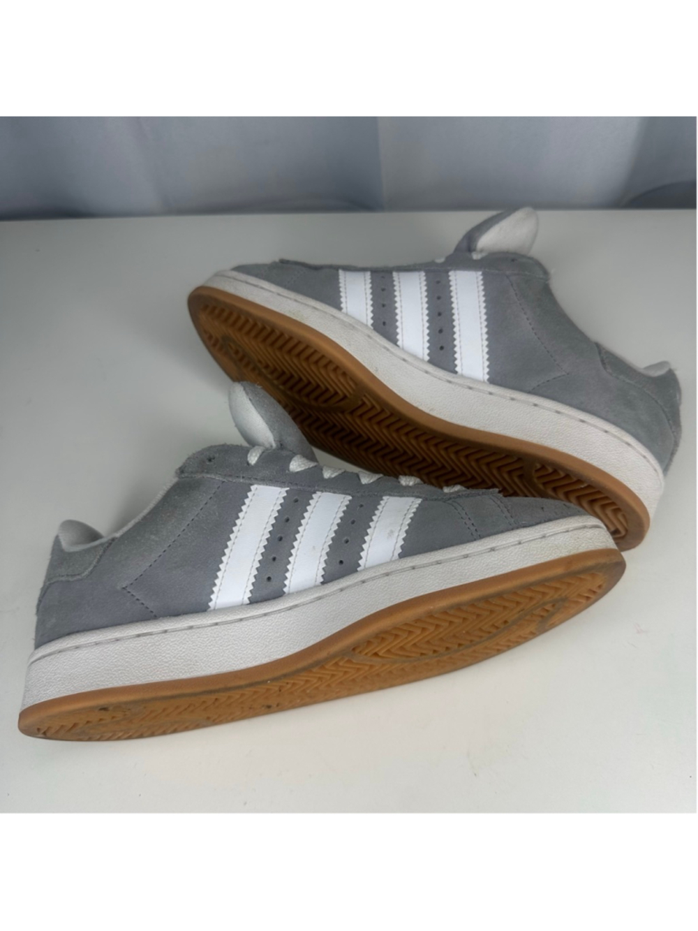 adidas Originals Campus 00s Grey White Gum Shoes Sneakers Men's 5.5 / Women's 6 - Picture 4 of 9